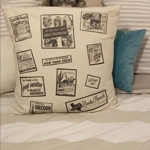Western Vacations Pillow COVER